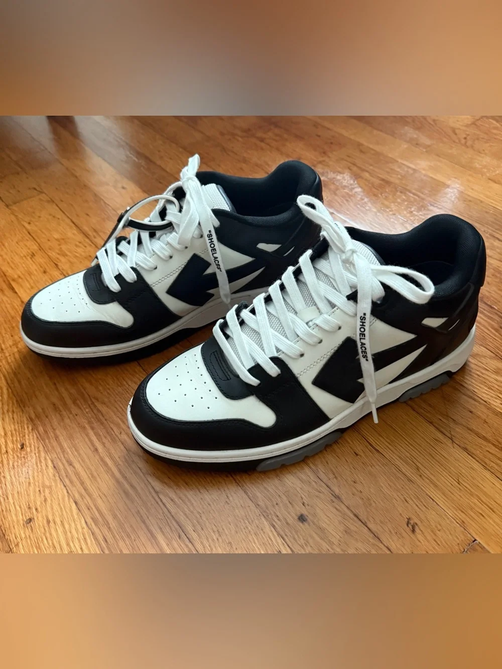 Off-White “Out of Office” Low Sneakers- White/Black Size EU 43